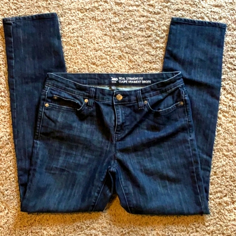 GAP Blue Straight Leg Jeans Classic Denim